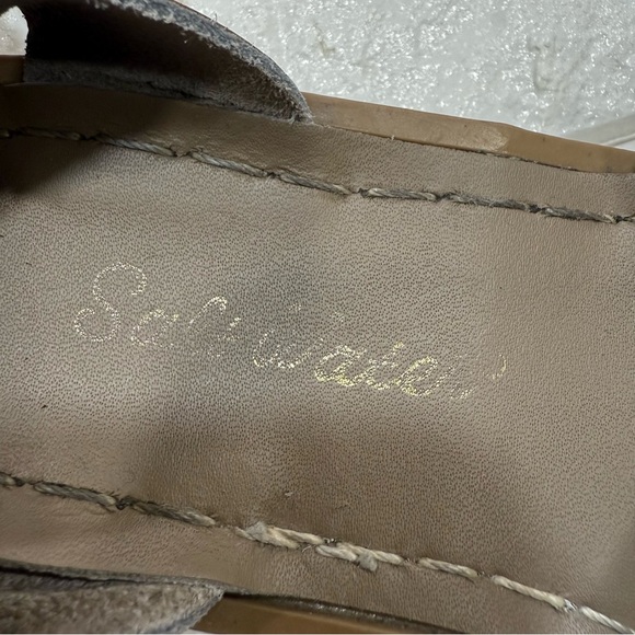 Saltwater Sandals Brown Leather Big girl size 4 - Picture 2 of 5